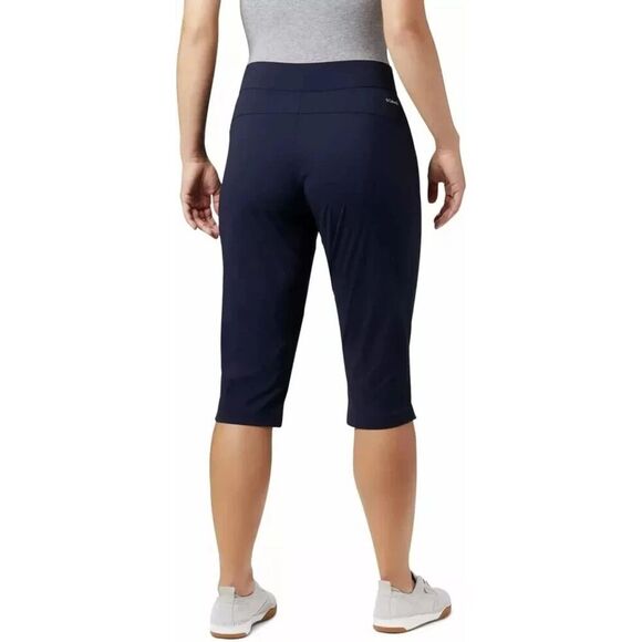COLUMBIA Omni-Shield Omni-Shade Capri Pants Small Navy Blue Dark Nocturnal NWT - Picture 15 of 15